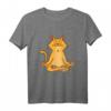 Cat Yoga T-Shirt Namaste Spirituelles Katzen Meditation Chakra Shirt für Yoga, Meditation & Spirituelle Anlässe