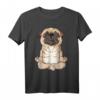 Pug Yoga T-Shirt Mandala Funny Spirituelles Meditation Chakra - Perfektes Geschenk für Hundeliebhaber, Yogis und Tierfreunde