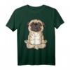 Pug Yoga T-Shirt Mandala Funny Spirituelles Meditation Chakra - Perfektes Geschenk für Hundeliebhaber, Yogis und Tierfreunde