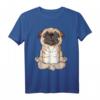Pug Yoga T-Shirt Mandala Funny Spirituelles Meditation Chakra - Perfektes Geschenk für Hundeliebhaber, Yogis und Tierfreunde