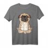 Pug Yoga T-Shirt Mandala Funny Spirituelles Meditation Chakra - Perfektes Geschenk für Hundeliebhaber, Yogis und Tierfreunde