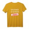 Achtsamkeit Yoga Meditation T-Shirt mit Spruch 'Einatmen ausatmen Lächeln' – Humorvolles Outfit für Stressgeplagte, Yoga Fans & Spiritualität Liebhaber