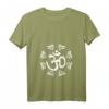Damen Hippie Kleidung Meditation Yoga T-Shirt mit V-Ausschnitt – Bequeme Vintage 70er Jahre Mode für Yoga, Meditation & Karneval