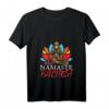 Damen Namaste Bitches Meditation Workout Yoga T-Shirt mit V-Ausschnitt – Humorvolles Geschenk für Yoga-Liebhaberinnen, Lehrerinnen & Meditationsfans