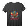 Damen Namaste Bitches Meditation Workout Yoga T-Shirt mit V-Ausschnitt – Humorvolles Geschenk für Yoga-Liebhaberinnen, Lehrerinnen & Meditationsfans