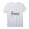 Damen V-Ausschnitt T-Shirt mit Karma-Design – Lustiges spirituelles Geschenk für Yoga, Buddhismus & Meditation, perfekt für Geburtstag & Weihnachten