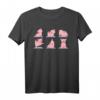 Niedliches Schweine-Yoga und Meditation T-Shirt für Damen – Lustige Workout- und Meditationskleidung für Frauen