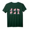 Niedliches Schweine-Yoga und Meditation T-Shirt für Damen – Lustige Workout- und Meditationskleidung für Frauen