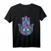 Hamsa Hand der Fatima Auge Symbol Geschenk T-Shirt für Meditation, Yoga & Achtsamkeit – Spirituelles T-Shirt für Buddhisten & Achtsame