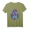 Hamsa Hand der Fatima Auge Symbol Geschenk T-Shirt für Meditation, Yoga & Achtsamkeit – Spirituelles T-Shirt für Buddhisten & Achtsame