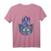 Hamsa Hand der Fatima Auge Symbol Geschenk T-Shirt für Meditation, Yoga & Achtsamkeit – Spirituelles T-Shirt für Buddhisten & Achtsame