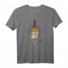 Tibetischer Totenkopf auf Feuer - Spirituelles T-Shirt für Yoga, Meditation & Alltag für Männer und Frauen