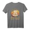 Humorvolles Yoga Katze T-Shirt mit Spruch – Lustiges Geschenk für Katzenliebhaber, Yogis und Meditationsfreunde zu Geburtstag & Weihnachten