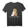 Grow Positive Thoughts Buddha Blumen Yoga Meditation T-Shirt – Inspirierende Kleidung für Achtsamkeit, Meditation & Yoga-Fans