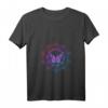 Damen Schmetterling-Mandala Yoga Butterfly Meditation Tiere T-Shirt mit V-Ausschnitt – Perfekt als Geschenk für Yoga-Lehrer, Schüler und Tierliebhaberinnen