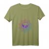 Damen Schmetterling-Mandala Yoga Butterfly Meditation Tiere T-Shirt mit V-Ausschnitt – Perfekt als Geschenk für Yoga-Lehrer, Schüler und Tierliebhaberinnen