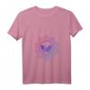 Damen Schmetterling-Mandala Yoga Butterfly Meditation Tiere T-Shirt mit V-Ausschnitt – Perfekt als Geschenk für Yoga-Lehrer, Schüler und Tierliebhaberinnen