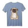 Pug Yoga T-Shirt Mandala - Lustiges Spirituelles Meditations- und Chakra-Shirt für Hundeliebhaber, Yogis & Geschenkideen