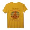 Lustiges PEACE LOVE LIGHT Yoga T-Shirt für Lehrerinnen - Geschenkidee für Yoga, Meditation & Weltyogatag