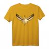 Captain Marvel Gleaming Chest Logo Graphic T-Shirt - Offiziell lizenzierter Marvel Fanartikel