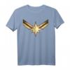 Captain Marvel Gleaming Chest Logo Graphic T-Shirt - Offiziell lizenzierter Marvel Fanartikel