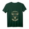 Damen Boho Pilze & Minimalismus Cottagecore T-Shirt mit V-Ausschnitt - Esoterisches Naturdesign für Hippies & Pilzsammler