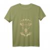 Damen Boho Pilze & Minimalismus Cottagecore T-Shirt mit V-Ausschnitt - Esoterisches Naturdesign für Hippies & Pilzsammler