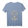 Damen Boho Pilze & Minimalismus Cottagecore T-Shirt mit V-Ausschnitt - Esoterisches Naturdesign für Hippies & Pilzsammler