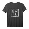 Herren Emil Minimalismus T-Shirt – Lustiges Geschenk für Papa, Vater oder Arbeitskollegen mit dem Namen Emil