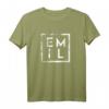 Herren Emil Minimalismus T-Shirt – Lustiges Geschenk für Papa, Vater oder Arbeitskollegen mit dem Namen Emil