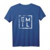Herren Emil Minimalismus T-Shirt – Lustiges Geschenk für Papa, Vater oder Arbeitskollegen mit dem Namen Emil