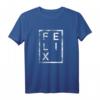 Felix Minimalismus T-Shirt – Lustiges Geschenk für Papa, Vater oder Arbeitskollegen mit dem Vornamen Felix