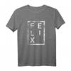 Felix Minimalismus T-Shirt – Lustiges Geschenk für Papa, Vater oder Arbeitskollegen mit dem Vornamen Felix