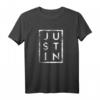 Justin Minimalismus T-Shirt - Lustiges Geschenk für Papa, Vater, Arbeitskollegen oder Justin-Fans