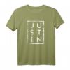 Justin Minimalismus T-Shirt - Lustiges Geschenk für Papa, Vater, Arbeitskollegen oder Justin-Fans