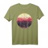 Wald Natur Kreis Minimalismus T-Shirt – Stilvolles Geometrie-Design für Natur- und Waldliebhaber