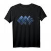 Wald Natur Quadrat Minimalismus Langarmshirt - Geometrisches Wald-Design, klassisch geschnitten, langlebige Qualität
