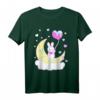 Yume Kawaii Mode T-Shirt mit Häschen auf dem Mond - Niedliches Harajuku Design für Frauen & Kinder, ideales Geschenk zu Geburtstag, Ostern & Weihnachten