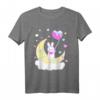 Yume Kawaii Mode T-Shirt mit Häschen auf dem Mond - Niedliches Harajuku Design für Frauen & Kinder, ideales Geschenk zu Geburtstag, Ostern & Weihnachten