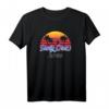 Santa Cruz California vintage retro T-Shirt – 80er Style, Surfer & Paddler Geschenk, Strand & Sonnenuntergang Motiv