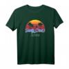 Santa Cruz California vintage retro T-Shirt – 80er Style, Surfer & Paddler Geschenk, Strand & Sonnenuntergang Motiv