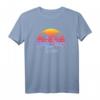 Santa Cruz California vintage retro T-Shirt – 80er Style, Surfer & Paddler Geschenk, Strand & Sonnenuntergang Motiv