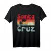 Santa Cruz, Kalifornien T-Shirt im Retro 80er Jahre Stil – Vintage Surfer & Strand Motiv, Perfekt als Geschenk für Surfer & Paddler