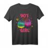Damen Slinky 90er Girl Kleidung Kostüm Party Outfit Mode 90er T-Shirt - Perfekt für Mottopartys, Weihnachten & Geburtstage