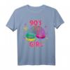 Damen Slinky 90er Girl Kleidung Kostüm Party Outfit Mode 90er T-Shirt - Perfekt für Mottopartys, Weihnachten & Geburtstage