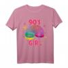 Damen Slinky 90er Girl Kleidung Kostüm Party Outfit Mode 90er T-Shirt - Perfekt für Mottopartys, Weihnachten & Geburtstage
