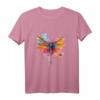 Bunte Libelle mit Spritzeffekt T-Shirt - Farbenfrohes Tiermotiv für Insekten- und Tierliebhaber, perfektes Geschenk für Kinder und Erwachsene