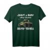 Junge der Panzer liebt Amerikanischer M4 Sherman Panzer T-Shirt – Perfekt für Militärenthusiasten, Sammler & Kriegsgeschichte-Fans