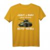 Junge der Panzer liebt Amerikanischer M4 Sherman Panzer T-Shirt – Perfekt für Militärenthusiasten, Sammler & Kriegsgeschichte-Fans