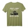 Junge der Panzer liebt Amerikanischer M4 Sherman Panzer T-Shirt – Perfekt für Militärenthusiasten, Sammler & Kriegsgeschichte-Fans